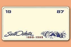 South Dakota US Deko Fahrzeugkennzeichen