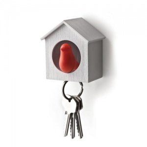 SPARROW Schlüsselring - Spatz ROT