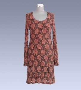 SPITZENKLEID HERBSTFARBEN