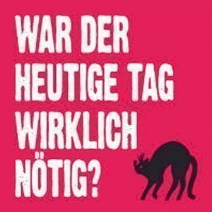 * SPRÜCHEKLOPFER Magnet-Sticker - HEUTIG