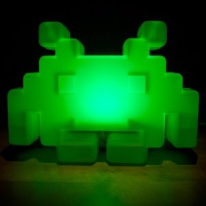 Space Invader farbwechselnde Lampe