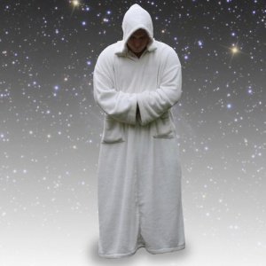 Space Rug Umhang - weiss