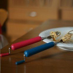 Spaghettigabel zum Drehen