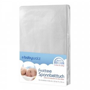 Spannbettlaken Frottee weiß