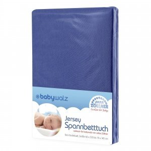 Spannbettlaken Jersey blau