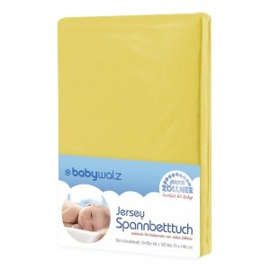 Spannbettlaken Jersey gelb