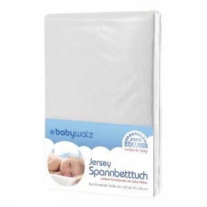 Spannbettlaken Jersey weiß