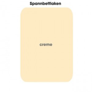 Spannbettlaken, creme