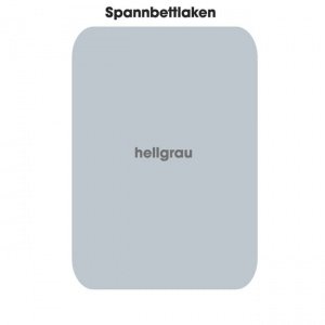 Spannbettlaken silber