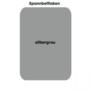 Spannbettlaken, silbergrau