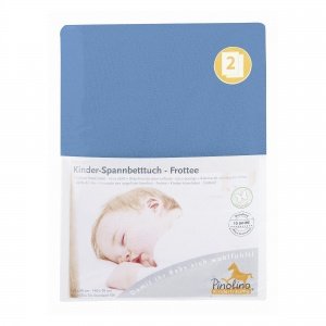Spannbetttuch Frott.blau140x70