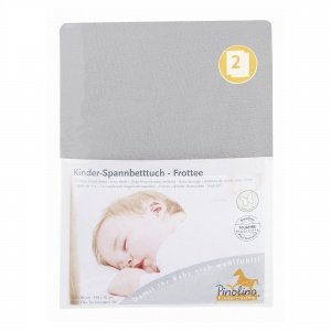 Spannbetttuch Frott.grau140x70