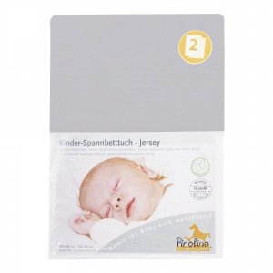 Spannbetttuch Jers. grau140x70