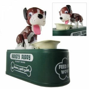 Sparbüchse Hungriger Hund