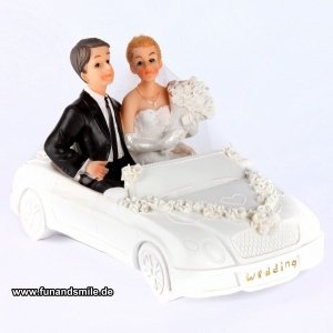 Spardose Brautpaar im Auto