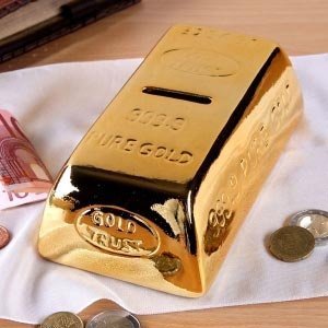 Spardose *Goldbarren*