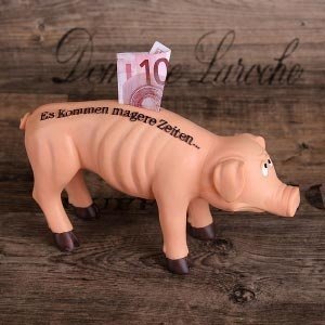 Spardose *Mageres Schwein*