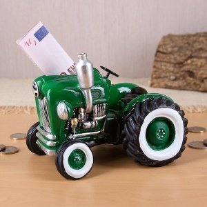 Spardose grüner Traktor