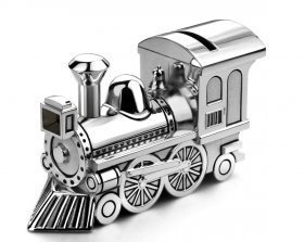 Spardose versilberte Lok