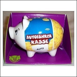 Sparschwein Autofahrer Kasse