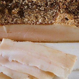 Speck aus der Toskana Lardo Bianco della