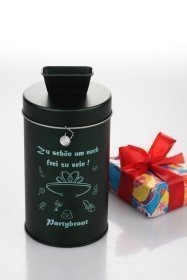 Spendendose Partybraut graviert