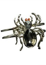 Spinnen-Armreif Halloween silber