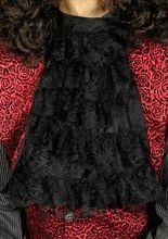 Spitzen Jabot Mittelalter schwarz