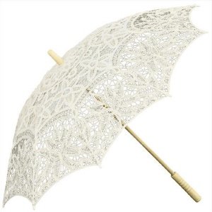 Spitzenschirm Europa, creme