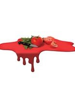 Splash Schneidebrett Küchendeko rot