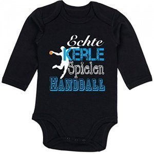 Strampler Echte Kerle Spielen Handball