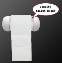 Sprechender Toilettenpapierhalter