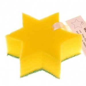 Spülschwamm Weihnachtsputz Stern