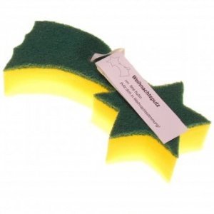 Spülschwamm Weihnachtsputz Sternschnuppe