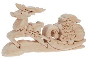 % ST. NIKLAS 3D-Puzzle mit SCHLITTEN