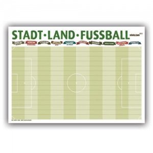 STADT, LAND, FUSSBALL... Tischset-Abreiß