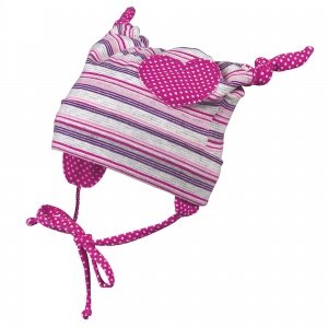 STERNTALER Mütze mit UV50+ grau/pink