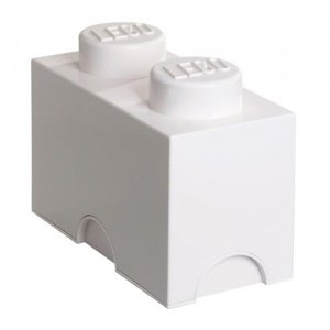 STORAGE BRICK 2 - weiß - stapelbare LEGO
