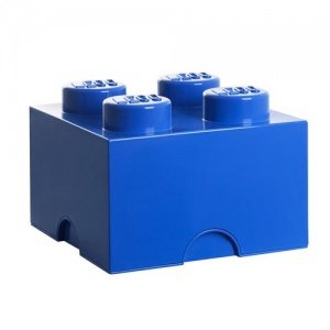 STORAGE BRICK 4 - blau - stapelbare LEGO