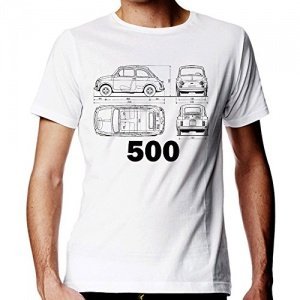 Klassic Fiat 500 t-shirt