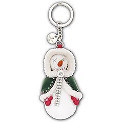 Stacey White Emerald Schlüsselanhänger