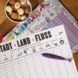 Stadt Land Fluss Tischsets