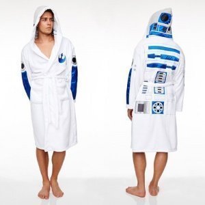 Star Wars R2-D2 Bademantel weiß