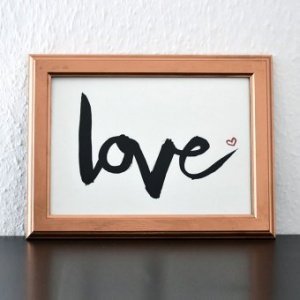 Statement-Poster Love Din A3