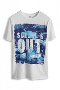 Statement T-Shirt aus Baumwoll Jersey