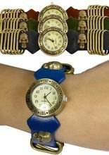 Steampunk Armbanduhr Totenköpfe und Ring