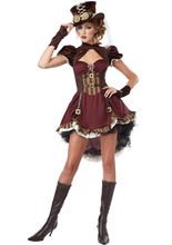 Steampunk Damenkostüm Gothic bordeaux-sc