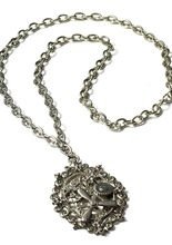 Steampunk Halskette Zahnrad silber