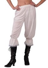 Steampunk lange Unterhose weiss