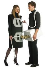 Stecker und Dose Paarkostüm